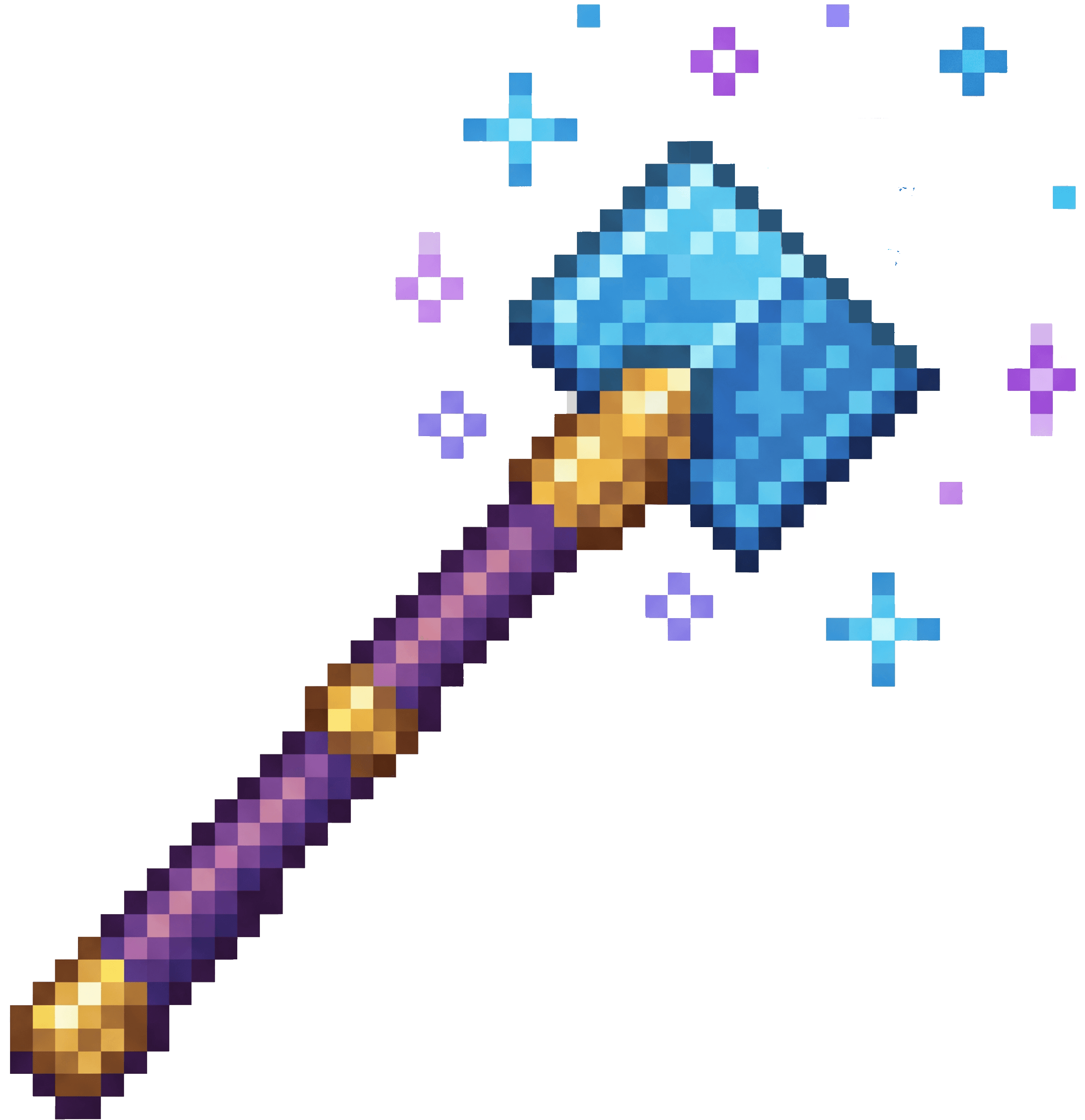 Magic wand decorative doodle